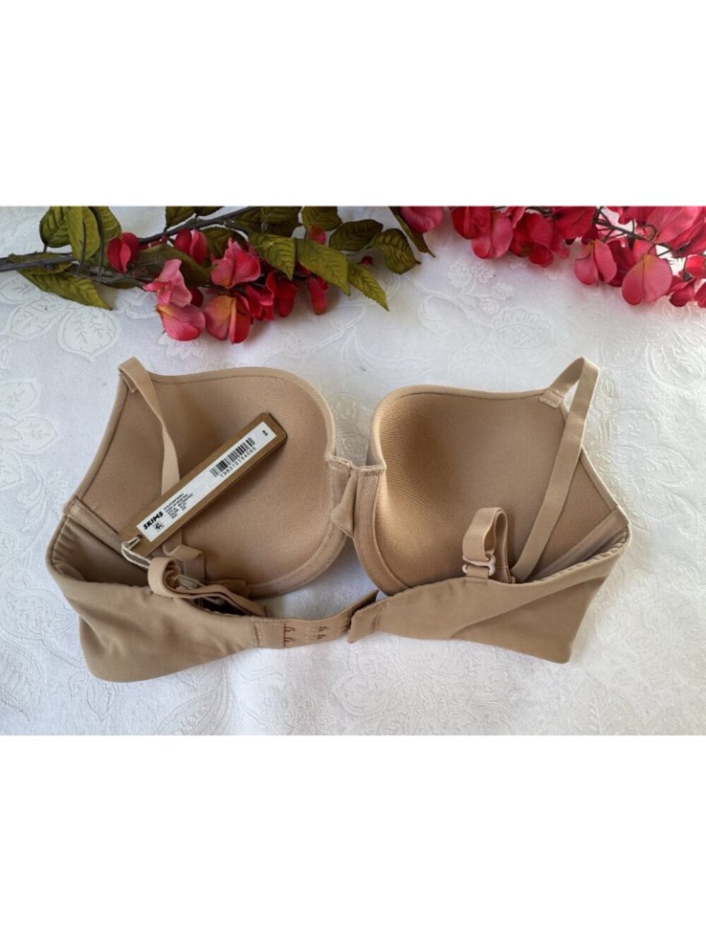 NEW SKIMS Fits Everybody Push-Up Demi Bra Clay Nude 32C 32 C NEW NWT - Picture 5 of 14